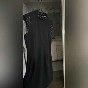 Black Dress with Sequin Details